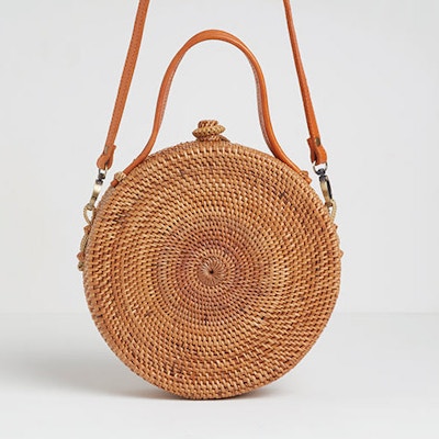 Betsy & Floss Buenos Round Basket Bag, £65