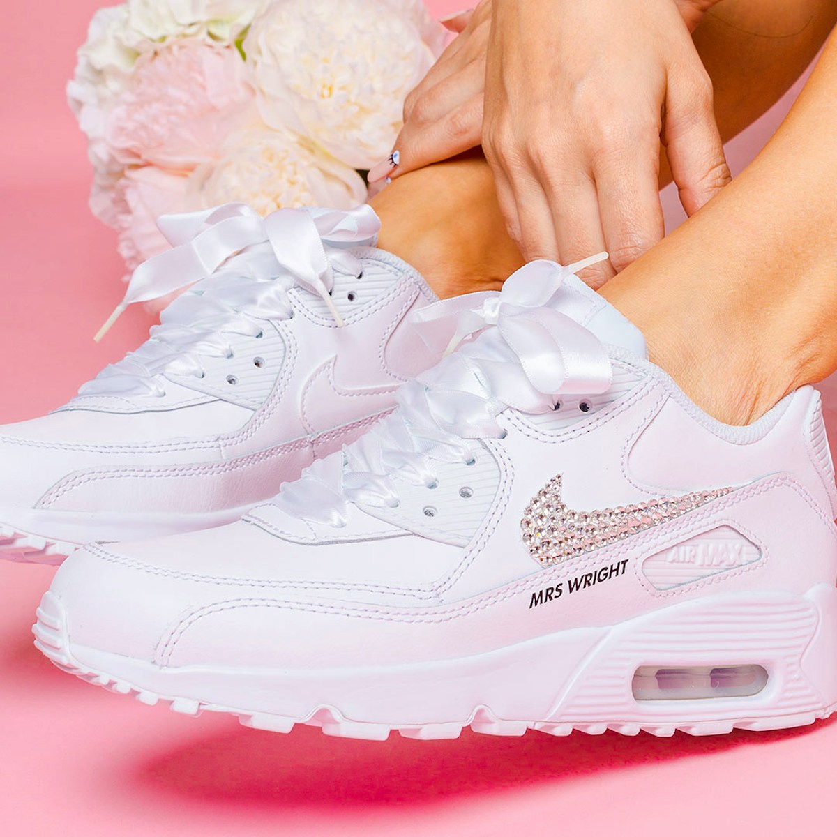 Nike Custom Nike Wedding Shoes Air Max 90, £185
