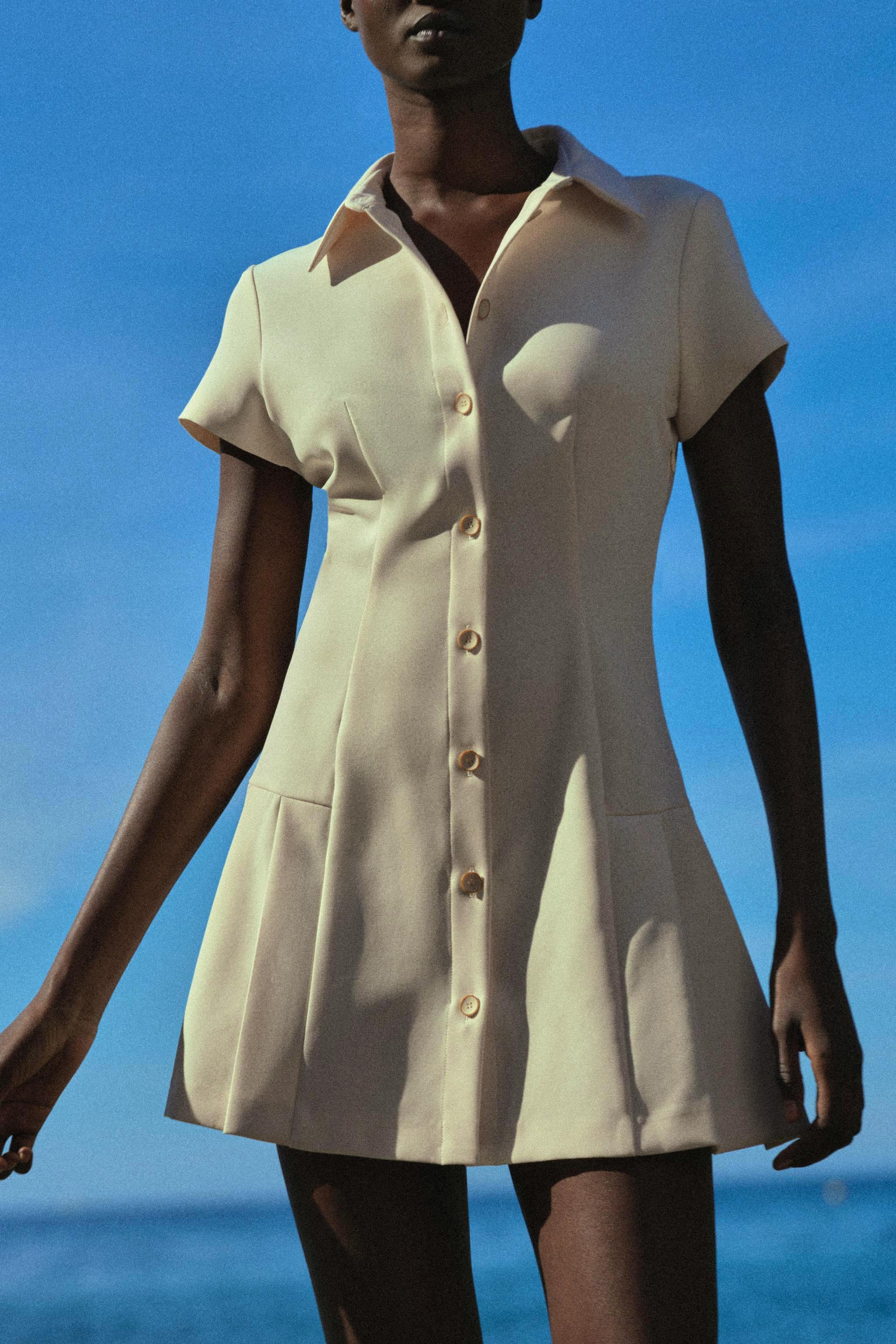 Zara Mini Dress With Collar, £35.99