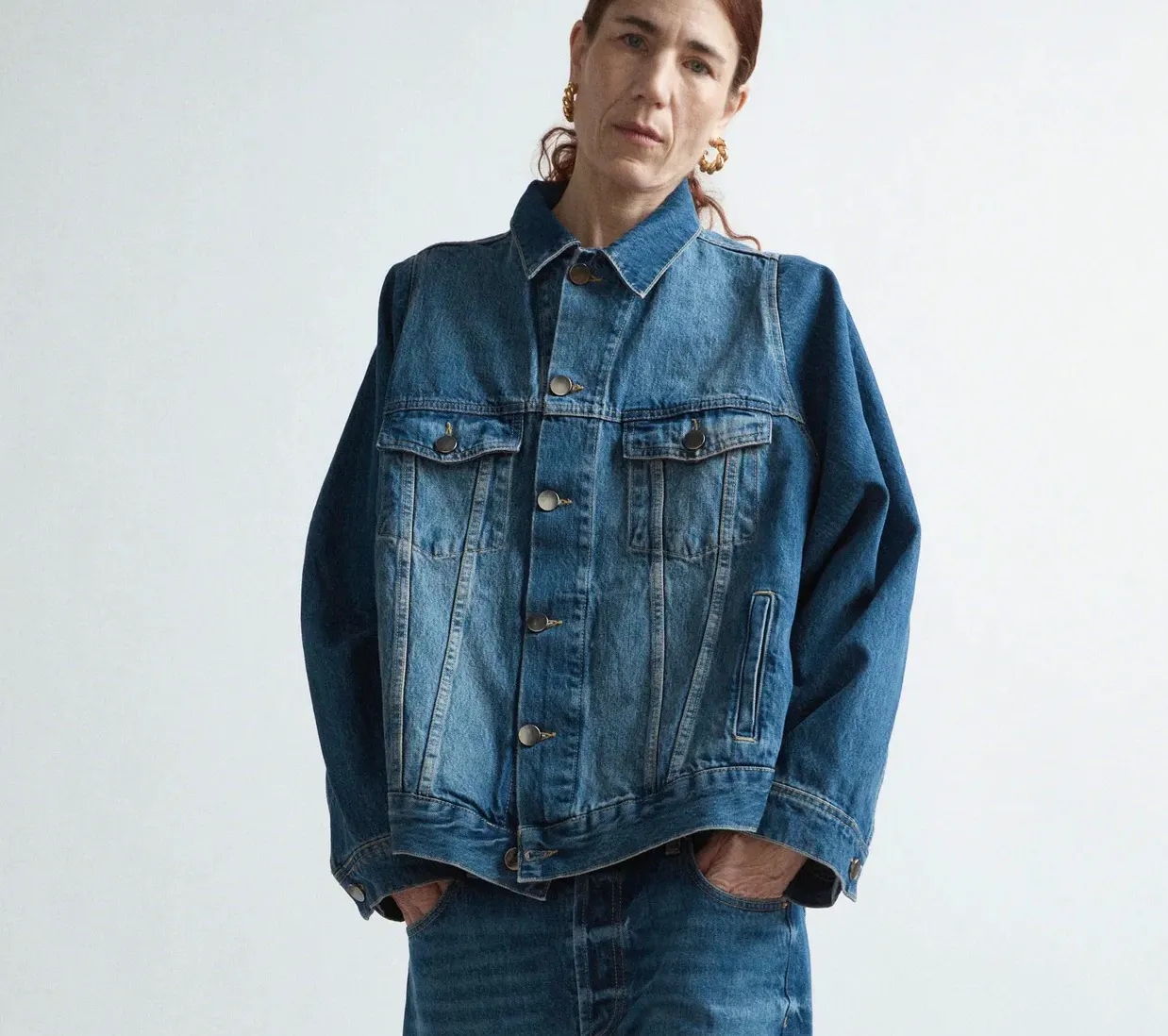 Raey Organic Cotton Blend Denim Jacket, £250