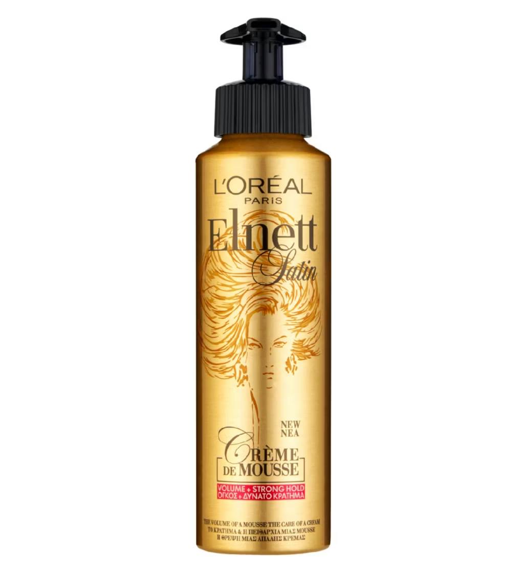 L’Oreal Elnett Creme De Mousse Volume Strong Hold, £6.50