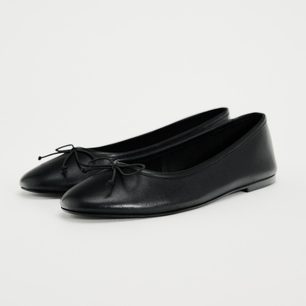 Day Zara: Leather Ballet Flats, £35.99