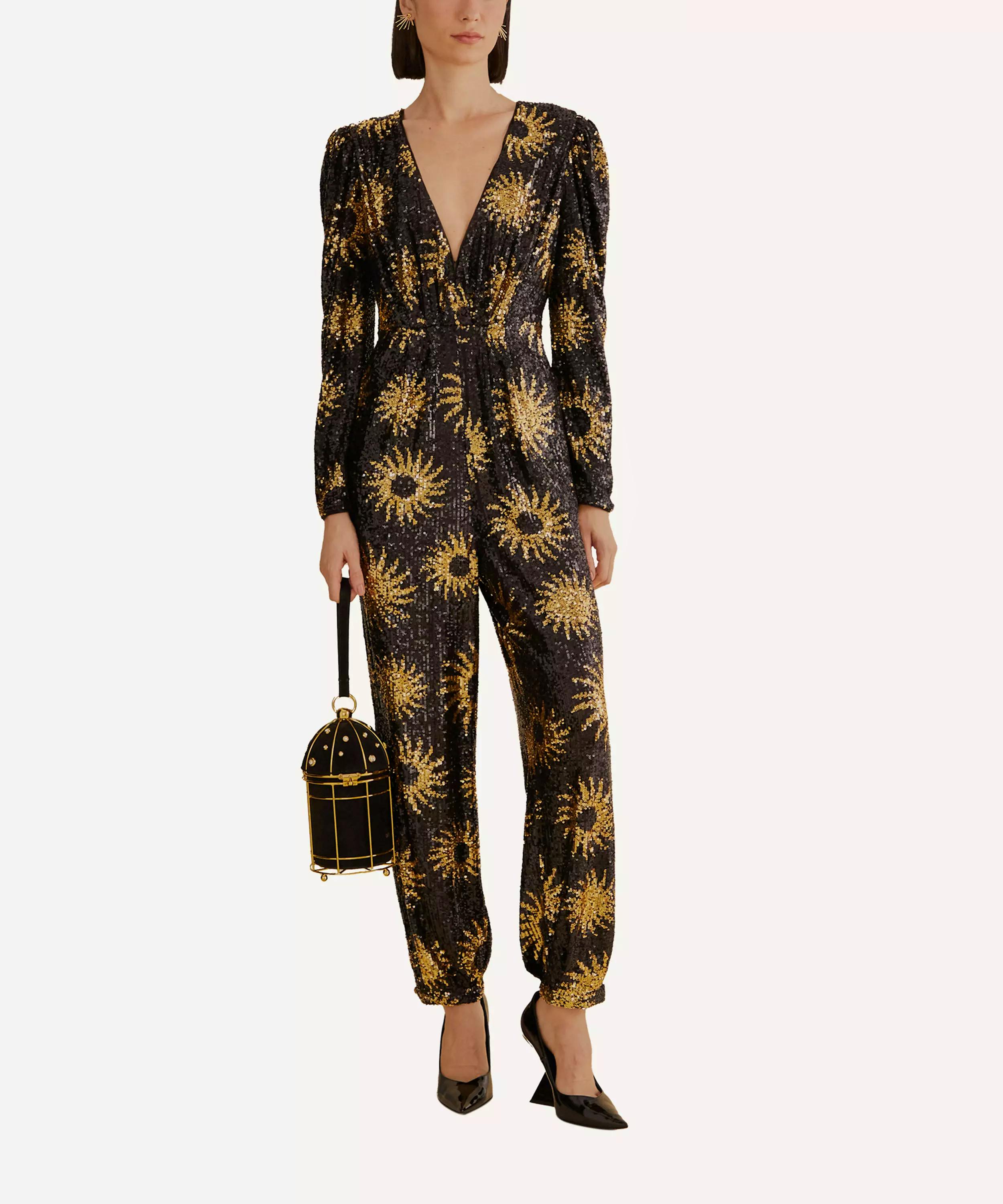 Farm Rio Sunny Mood Sequin V-Neck Jumpsuit, £400