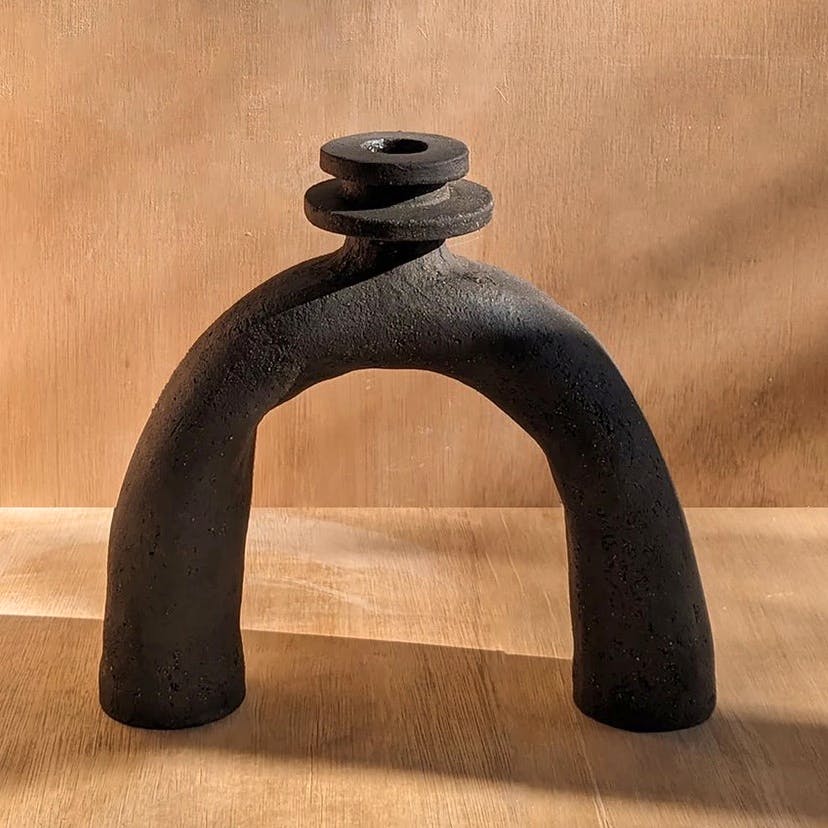 Hoodmor Large Double Disc Leggy Candleholder, £90