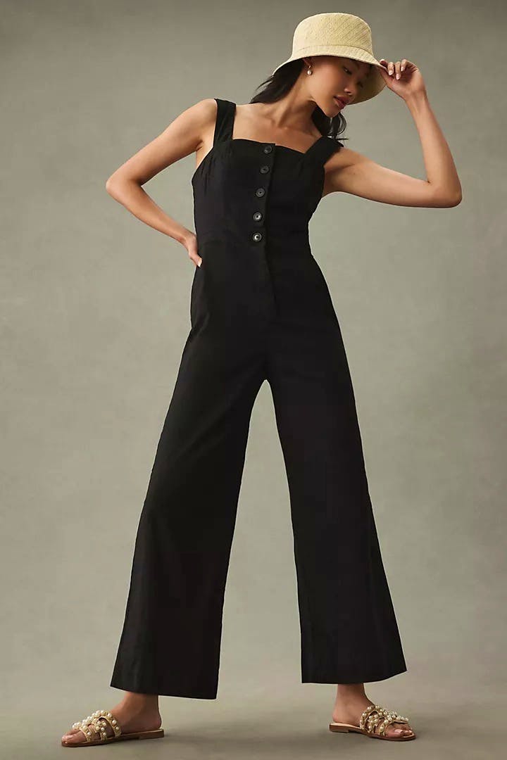 Anthropologie The Portside Button-Front Jumpsuit by Maeve, £148