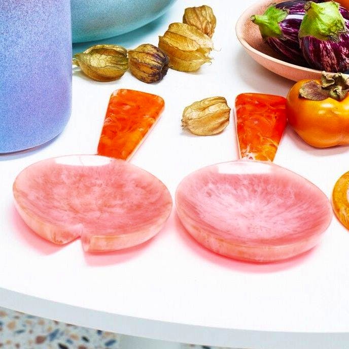 Oliver Bonas Rayos Pink And Orange Resin Salad Servers, £26.50