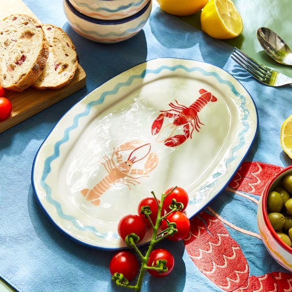 Dunelm Ceramic Lobster Serving Platter, £6