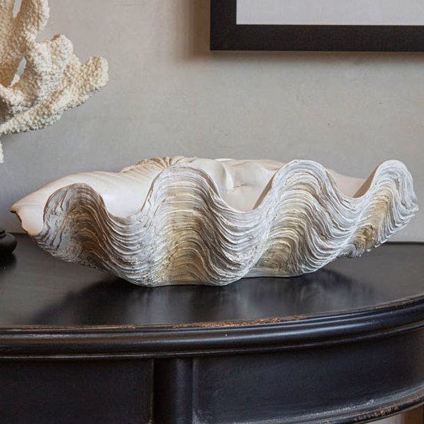 Rocket St George Large White Clam Shell Display Dish, £42