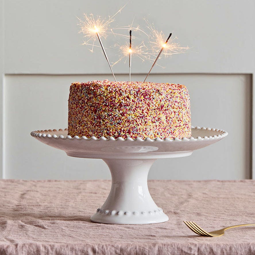 Rose & Grey White Pearl Stoneware Centrepiece Footed Plate, £36 (Was £45)