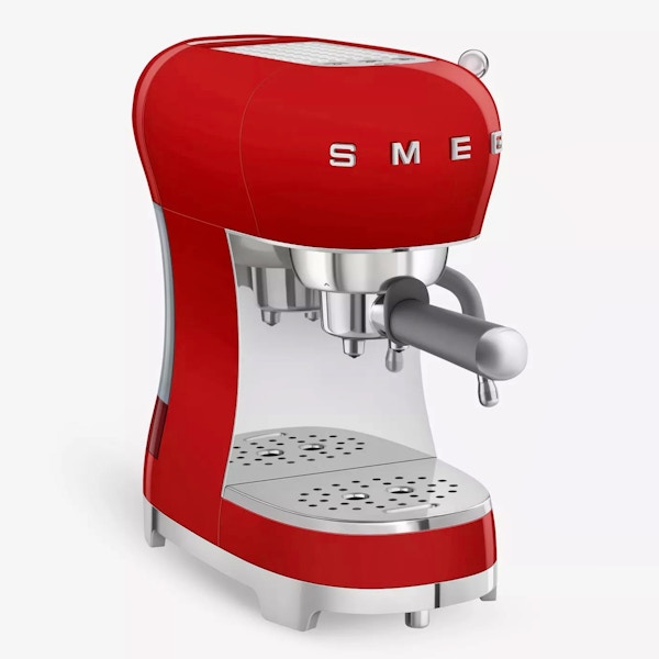 Smeg Stainless-Steel Espresso Machine With Steam Wand, £400