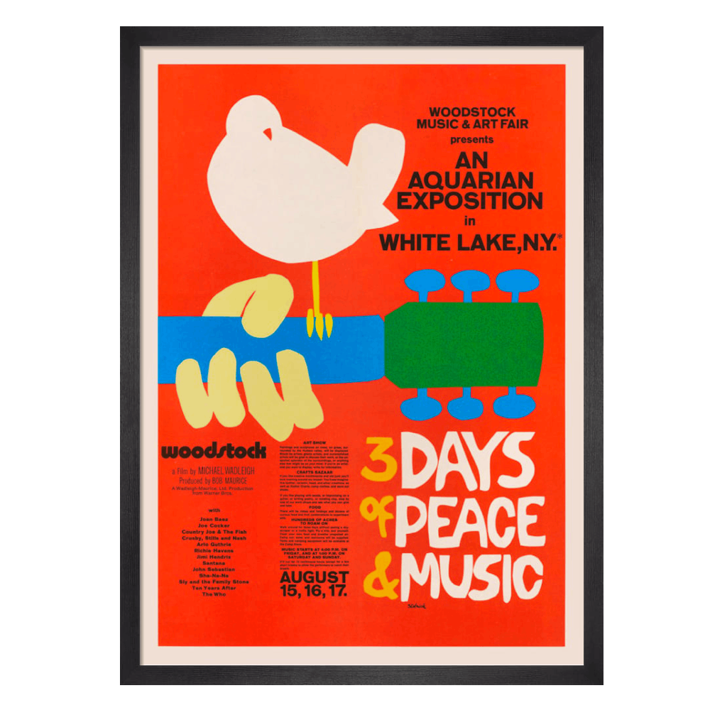 King & McGaw Woodstock, Framed, £145