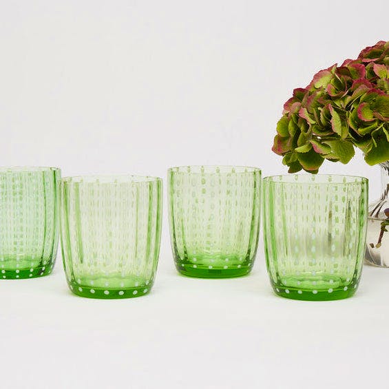 Maison Margaux Speckled Green Water Glass (Set of 4), £48