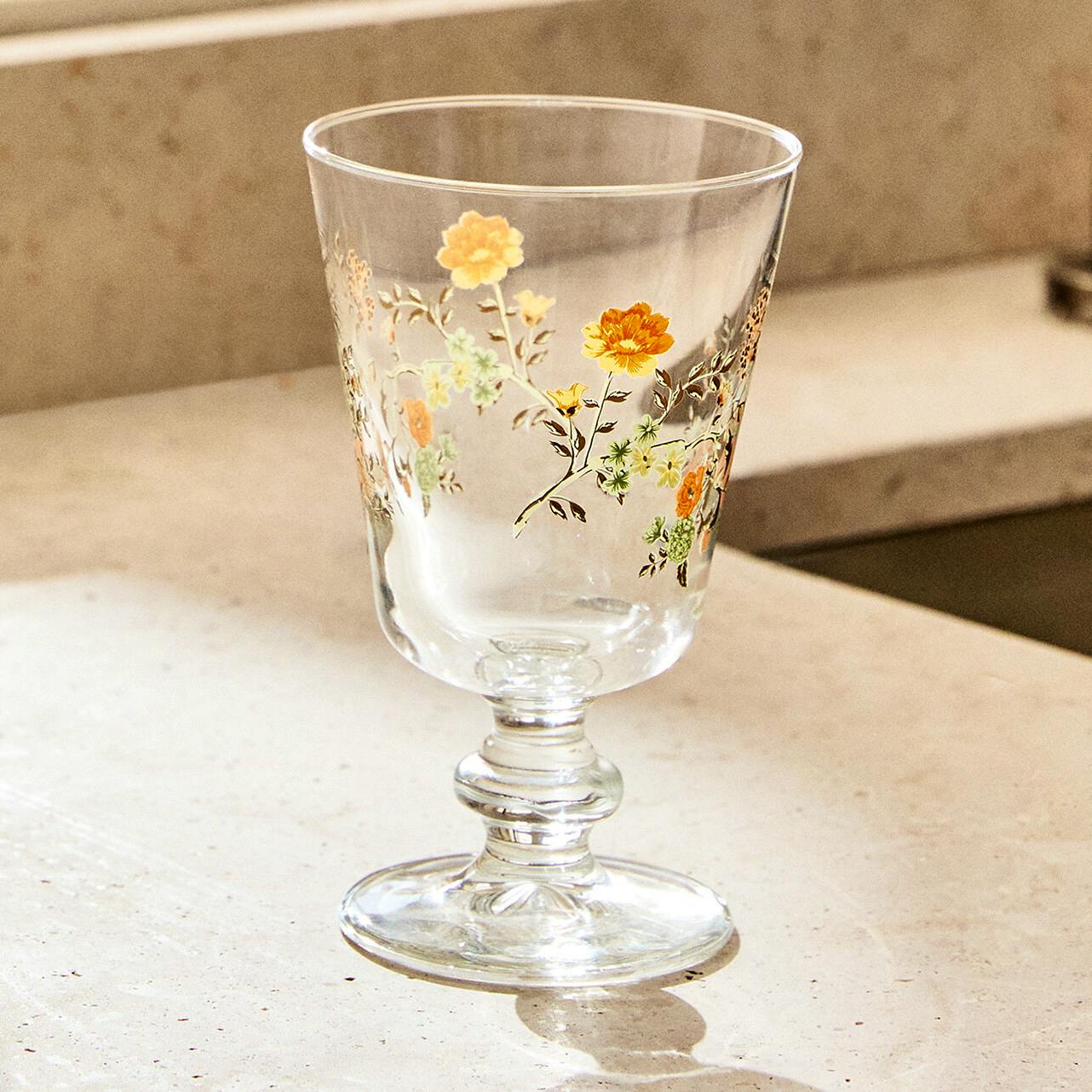 Zara Home Glass With Flower Print, £5.99