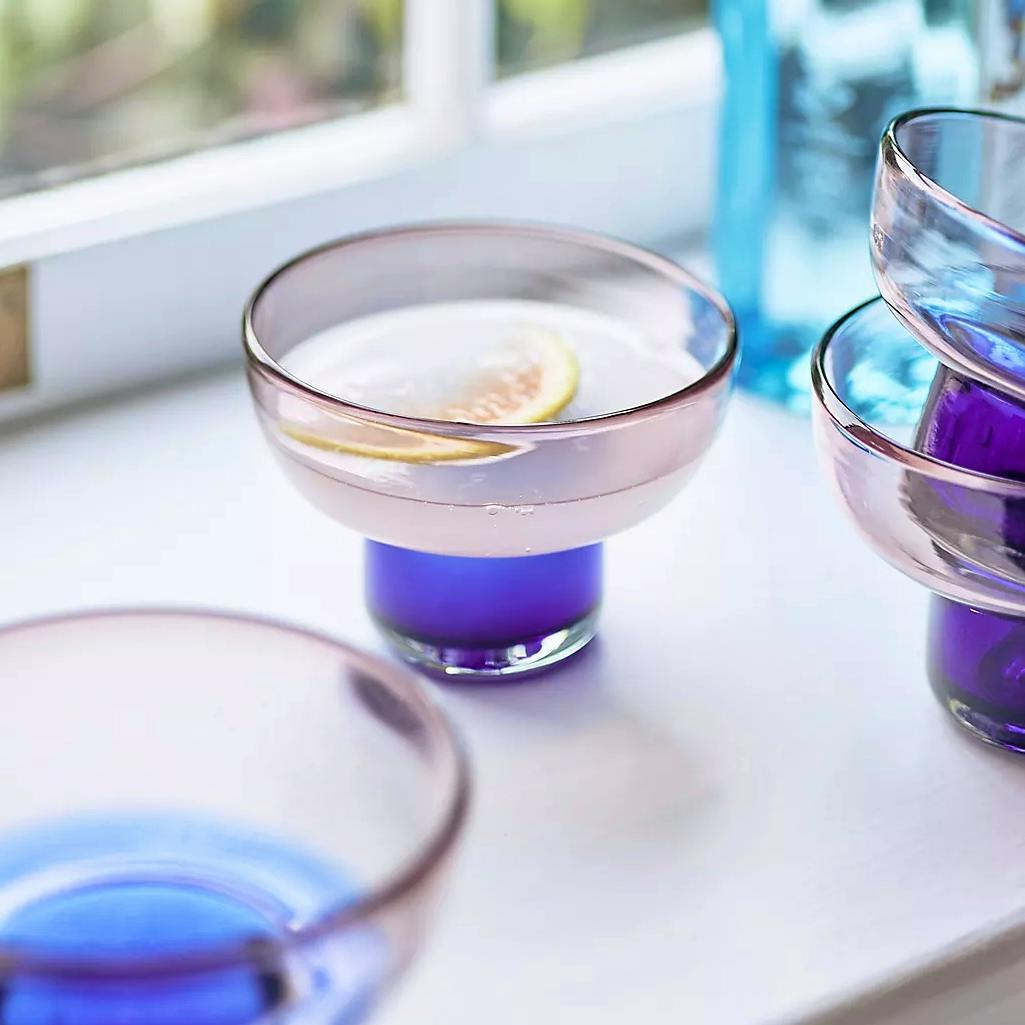 Anthropologie Roxanna Coupe Glasses, Set of 4, £64