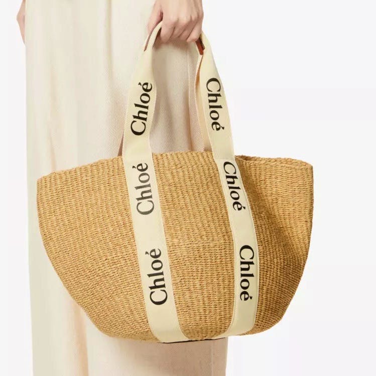 Chloe Woody Medium Paper Basket Bag, £590