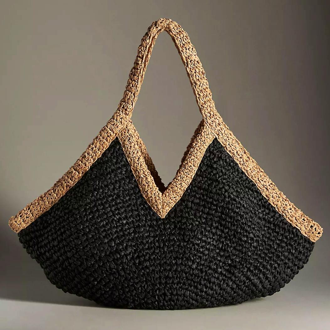 Anthropologie Tipped Angular Straw Tote Bag, £108