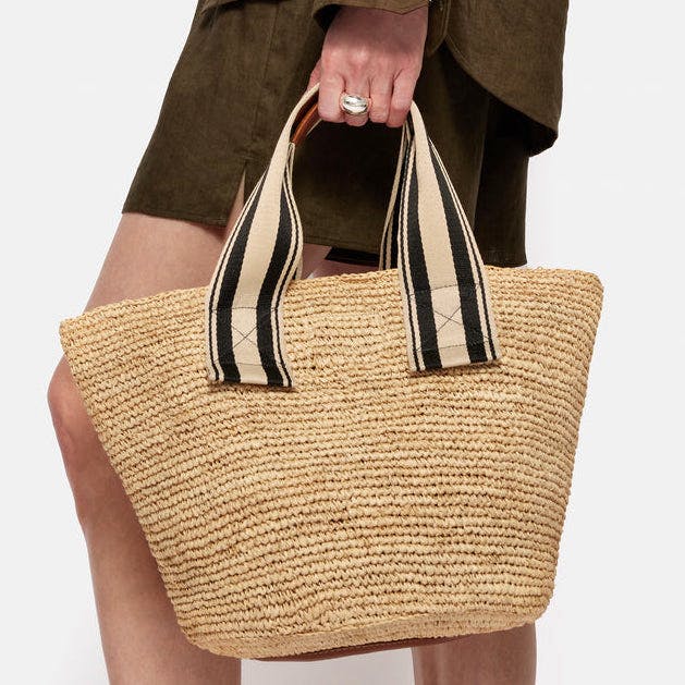 Jigsaw Soft Raffia Tote, £140