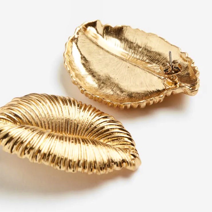 H&M Leaf-Shaped Earrings, £18.99