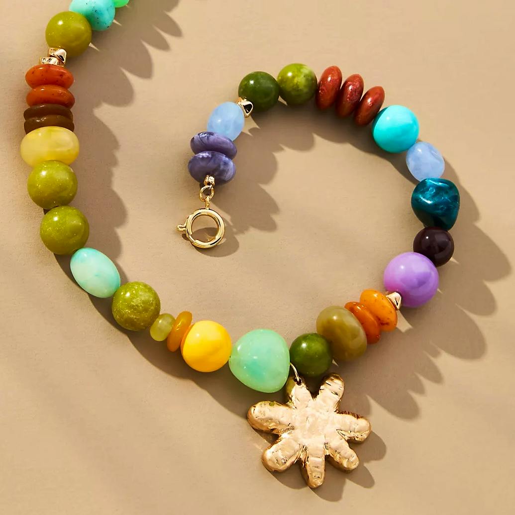 Anthropologie Cool Mix Camp Beaded Necklace, £54