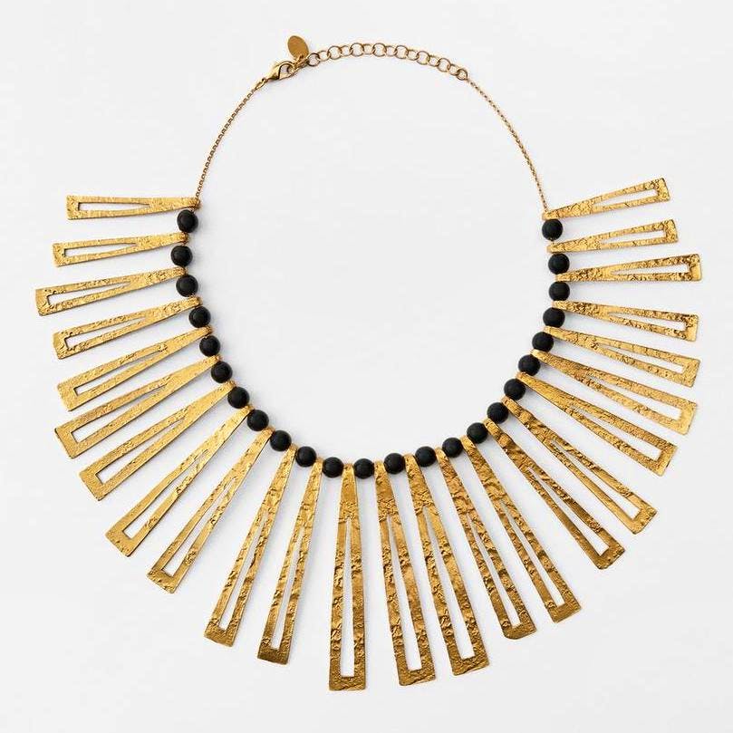 Zara Necklace With Multiple Plates And Beads, £25.99