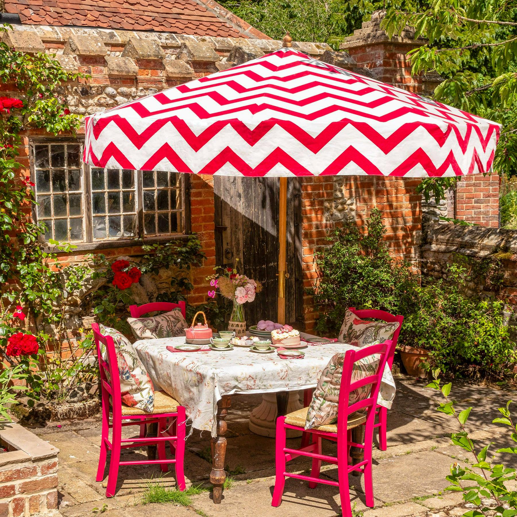 East London Parasols Edmund Raspberry Parasol, £785