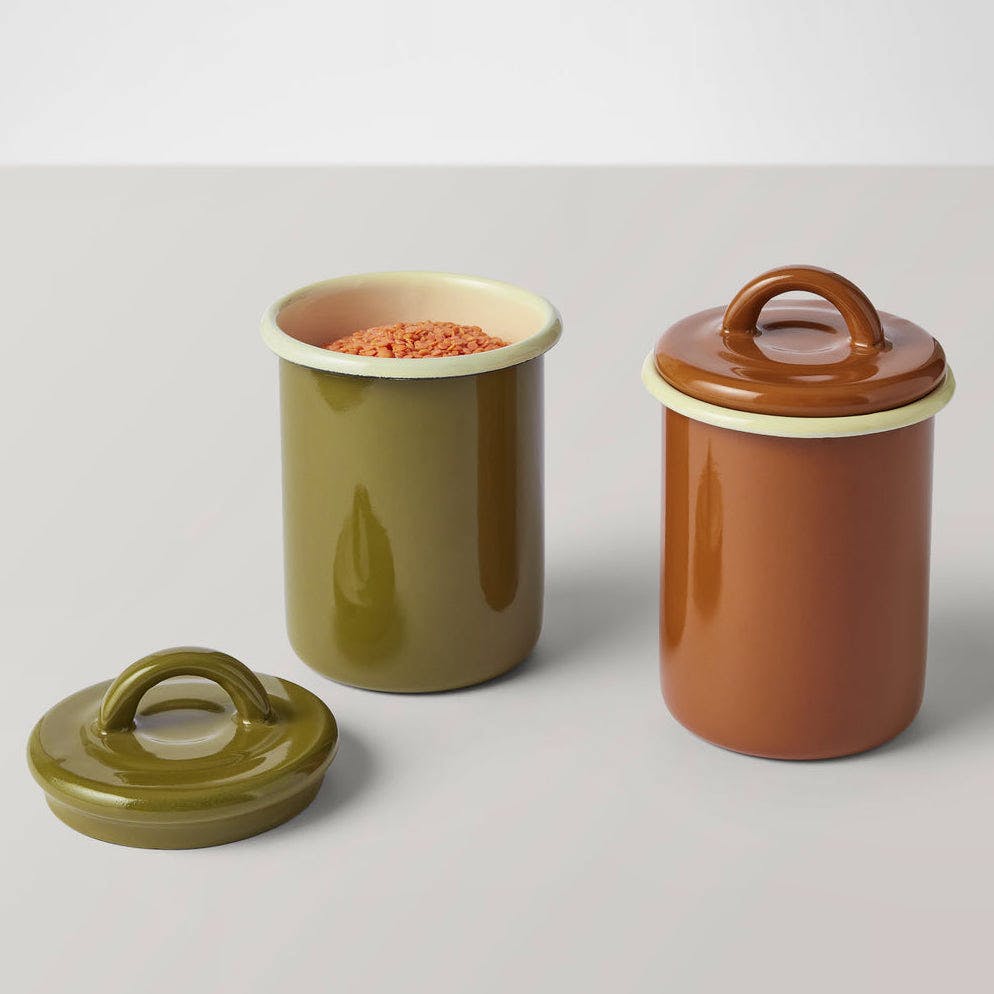 Toast Enamel Storage Jar, £23