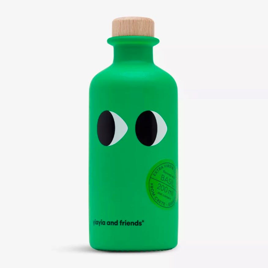 Yiayia And Friends Basil-Infused Extra-Virgin Olive Oil, £22.99