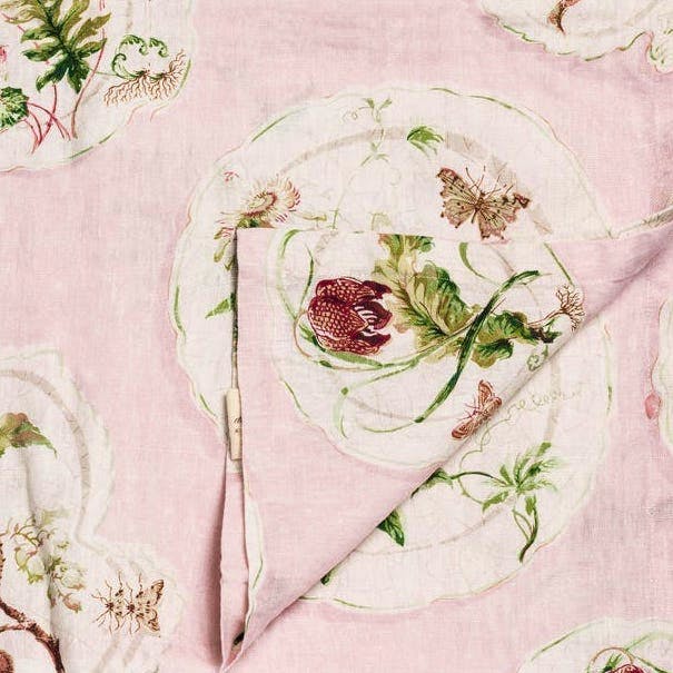 Daylesford X Colefax Quince Garden Tablecloth In Pink, £195