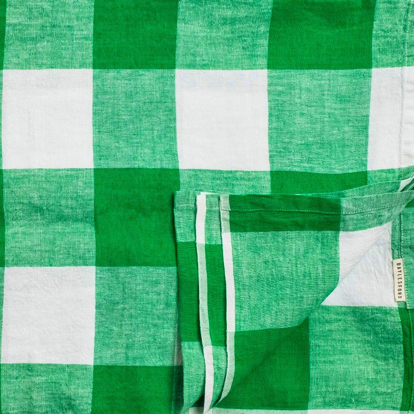 Daylesford Green And White Check Tablecloth, £105