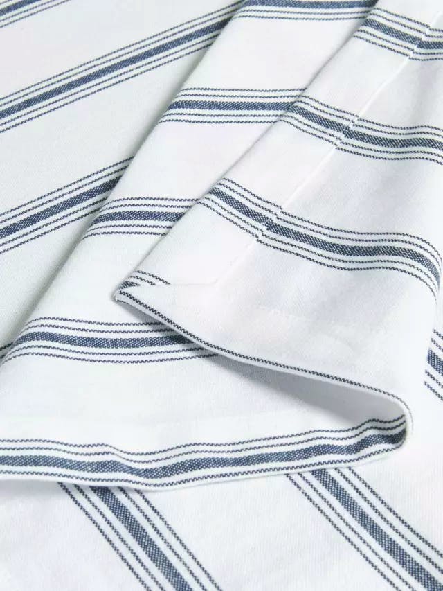 John Lewis Striped Woven Cotton Rectangular Tablecloth, £25 – £40