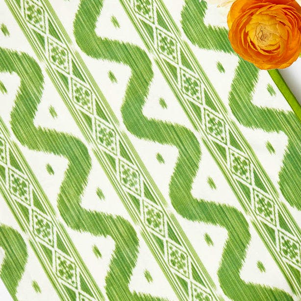 Mrs Alice Green Ikat Tablecloth, £118