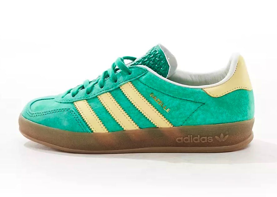 ASOS Adidas Gazelle Green And Yellow Trainers, From £52.25