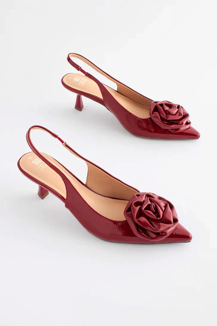 Next Forever Comfort® Corsage Slingback Kitten Heels, £36