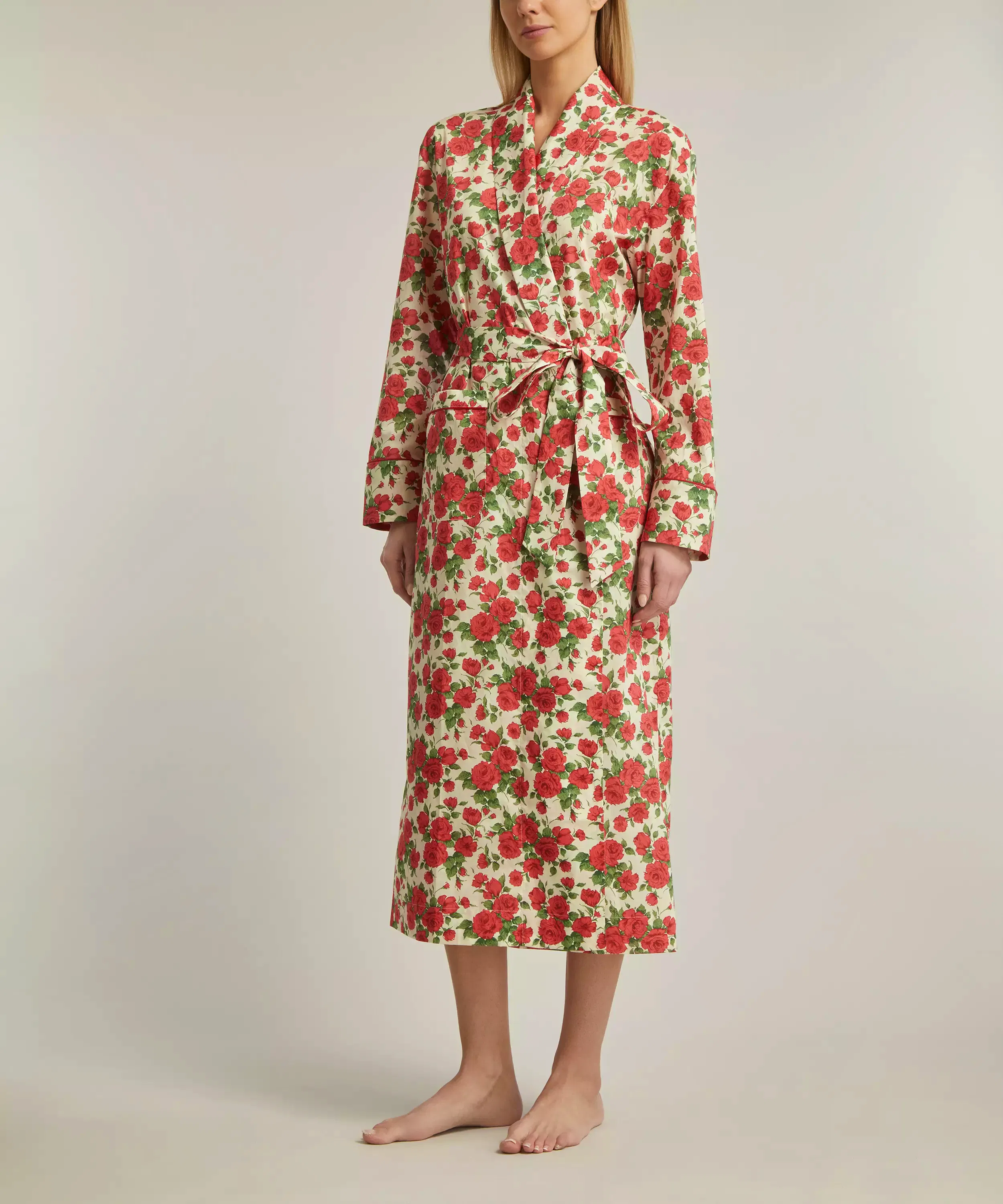 Liberty Carline Rose Tana Lawn™ Cotton Classic Robe, £245