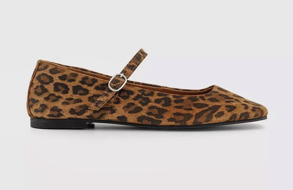 Office Friday Mary Jane Ballet Pumps Leopard Leather, Now £24