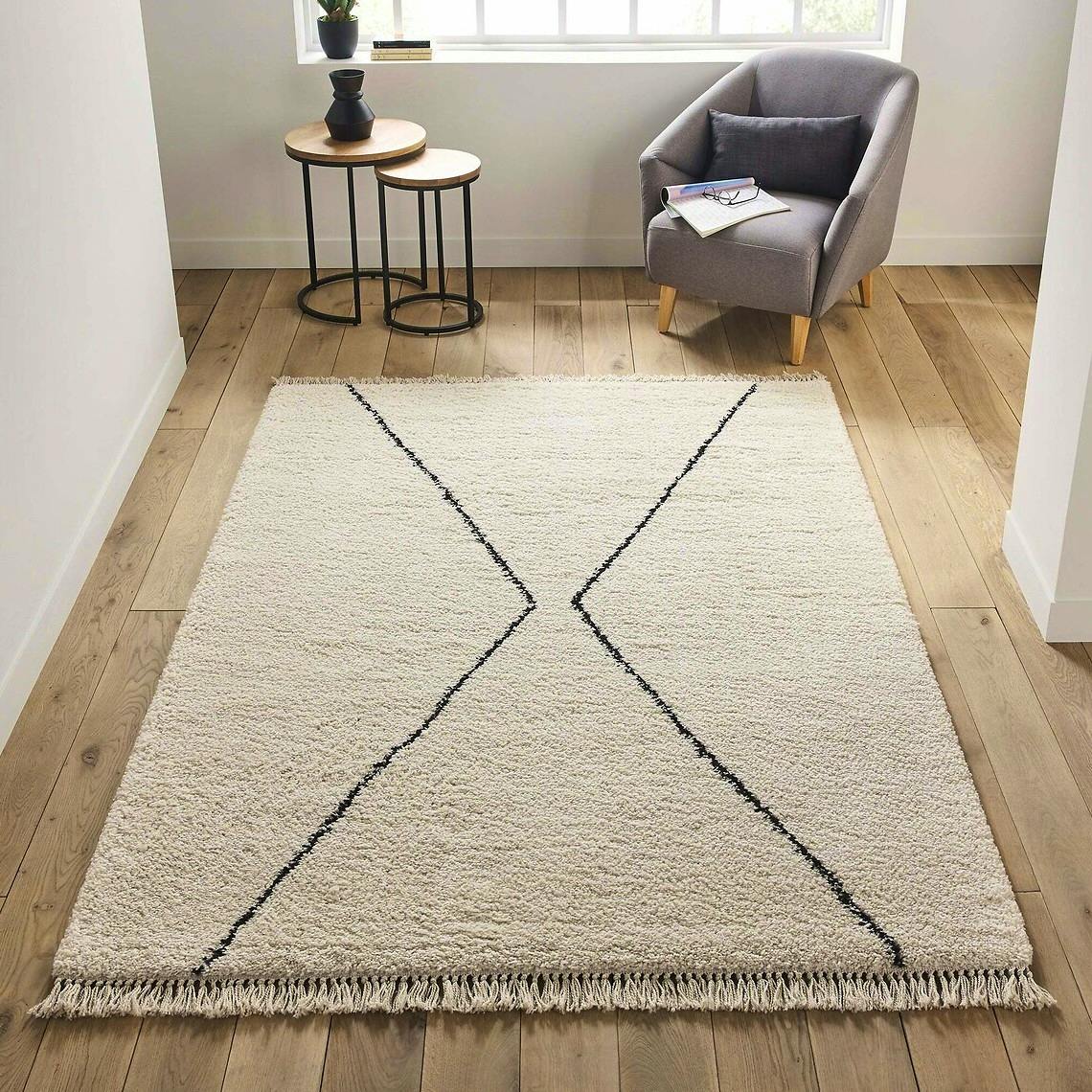 La Redoute Luna Fringed Berber-Style Rug, from £100