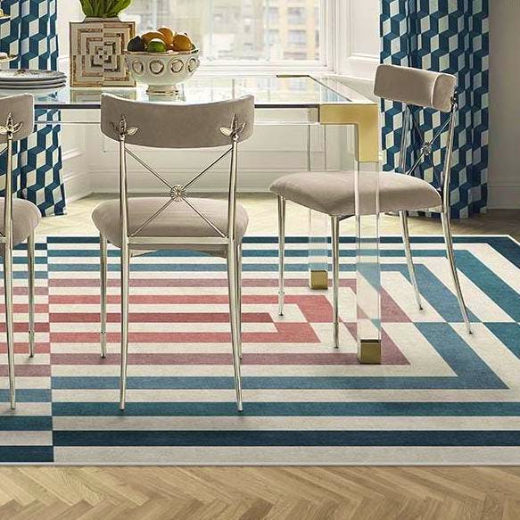 Ruggable X Jonathan Adler Jonathan Adler Op Art Teal Rug, £419