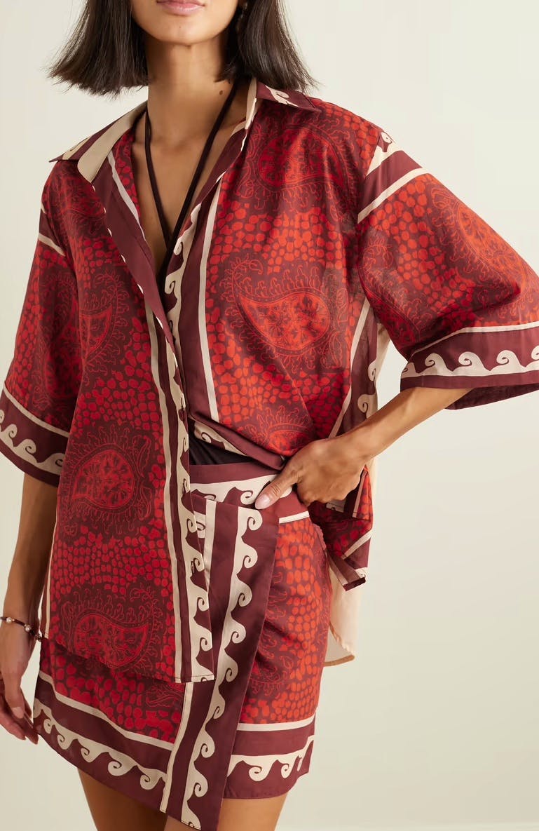 Johanna Ortiz Printed Cotton Voile Shirt, £198