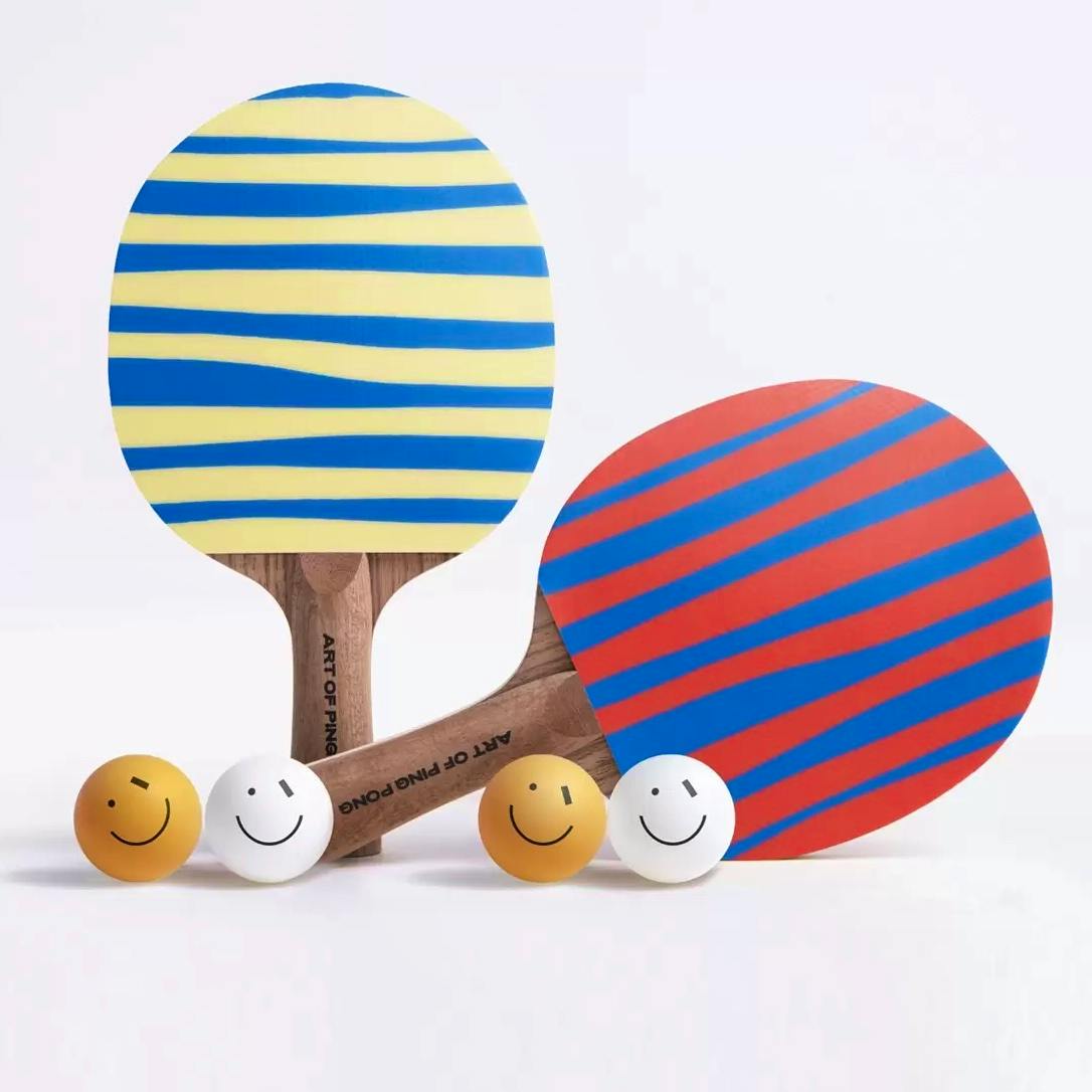Art Of Ping Pong Stripes - Ping Pong Set Of ArtBats And ArtBalls, £102