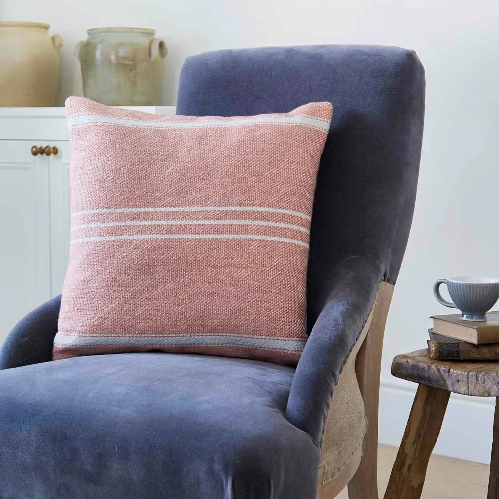 Weaver Green Oxford Stripe Cushion, £45