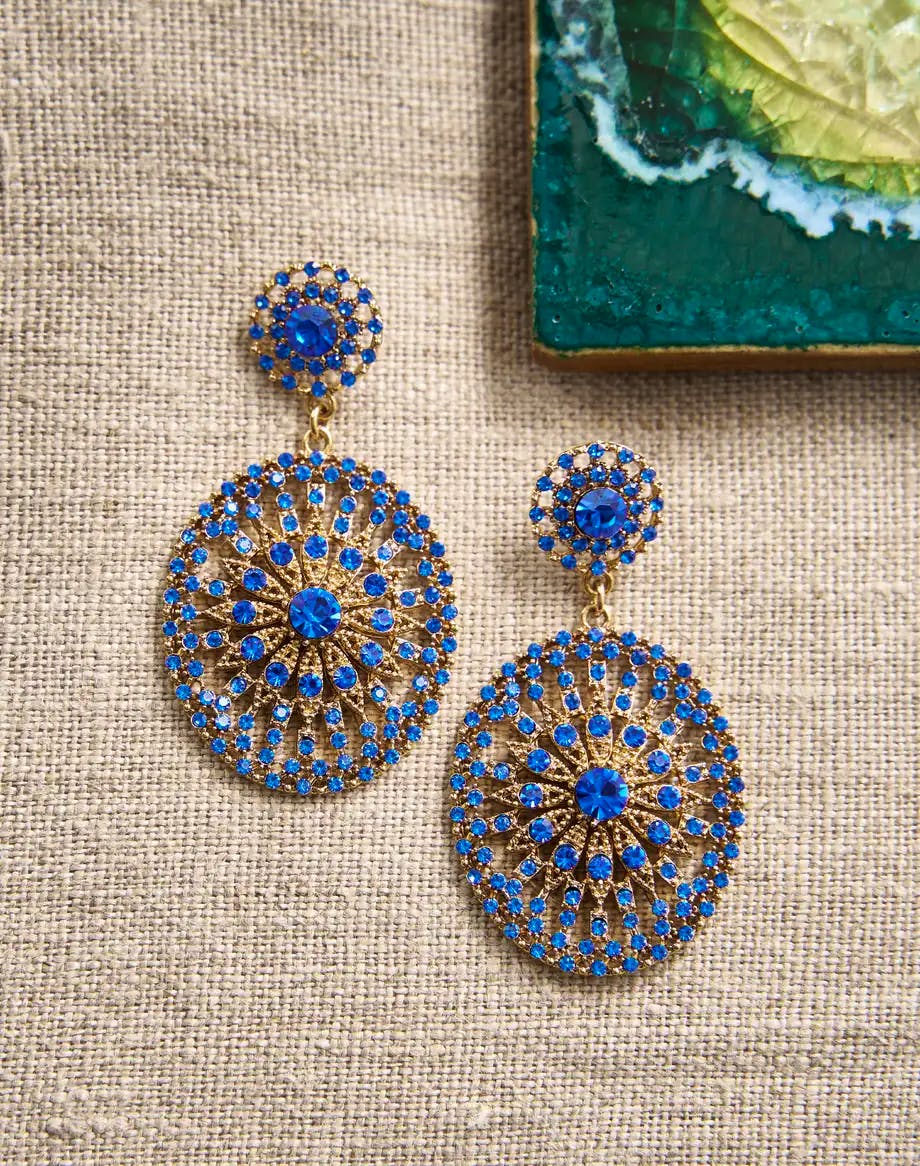 Brora Antique Circle Drop Earrings, £55 (Was £98)