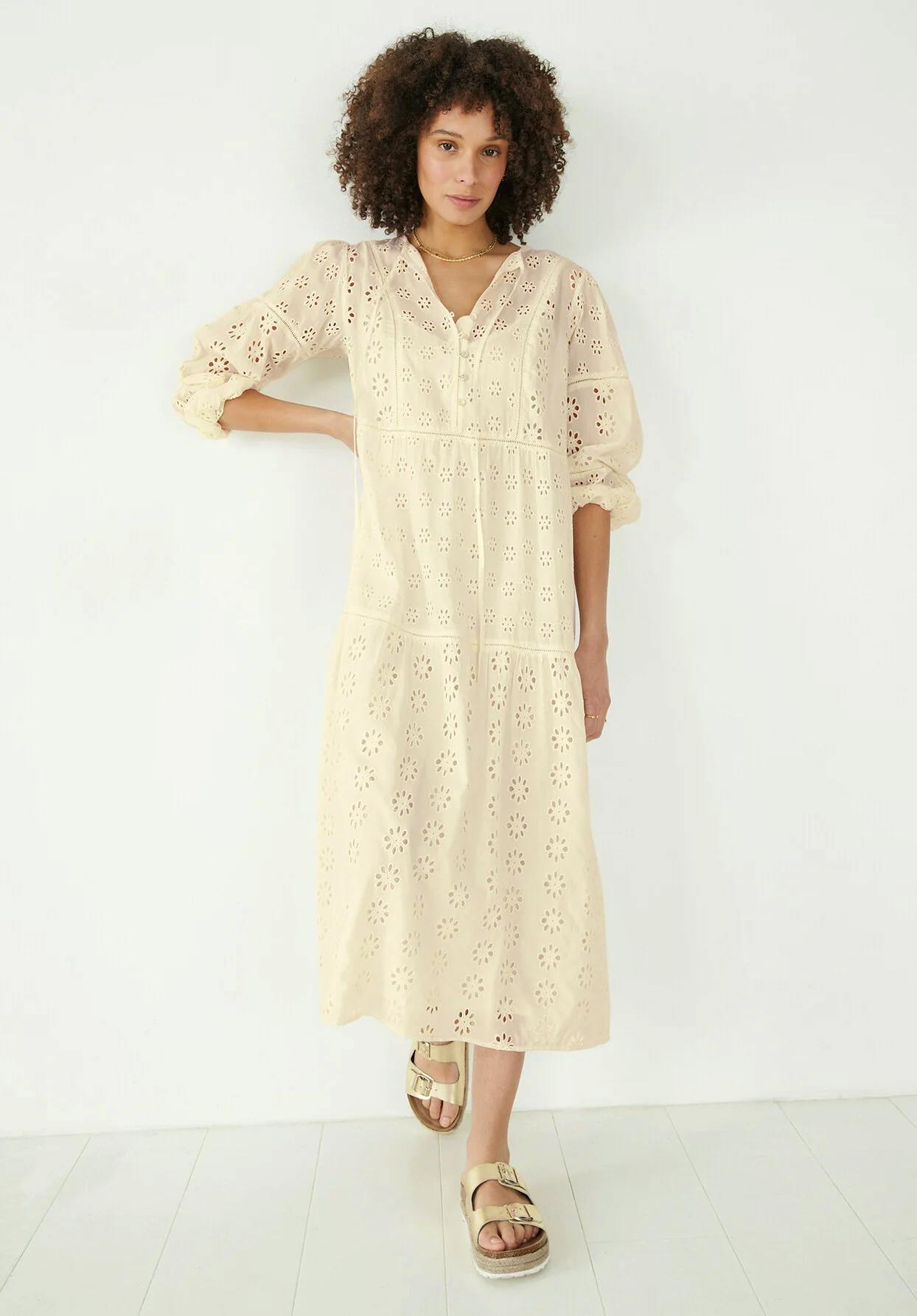 Hush Hannah Broderie Midi Dress, £65