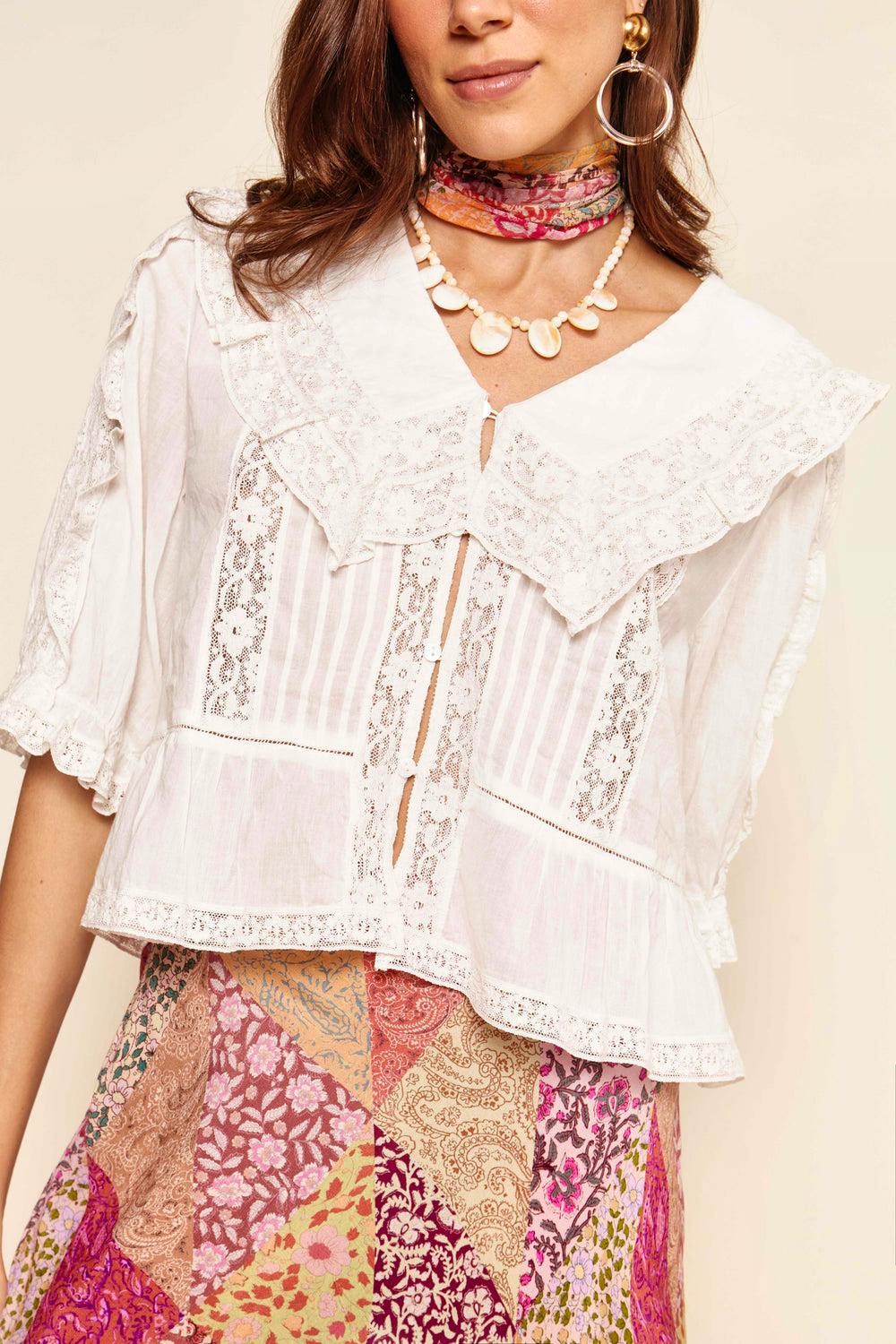 Rixo Ellery Cotton Blouse, £145