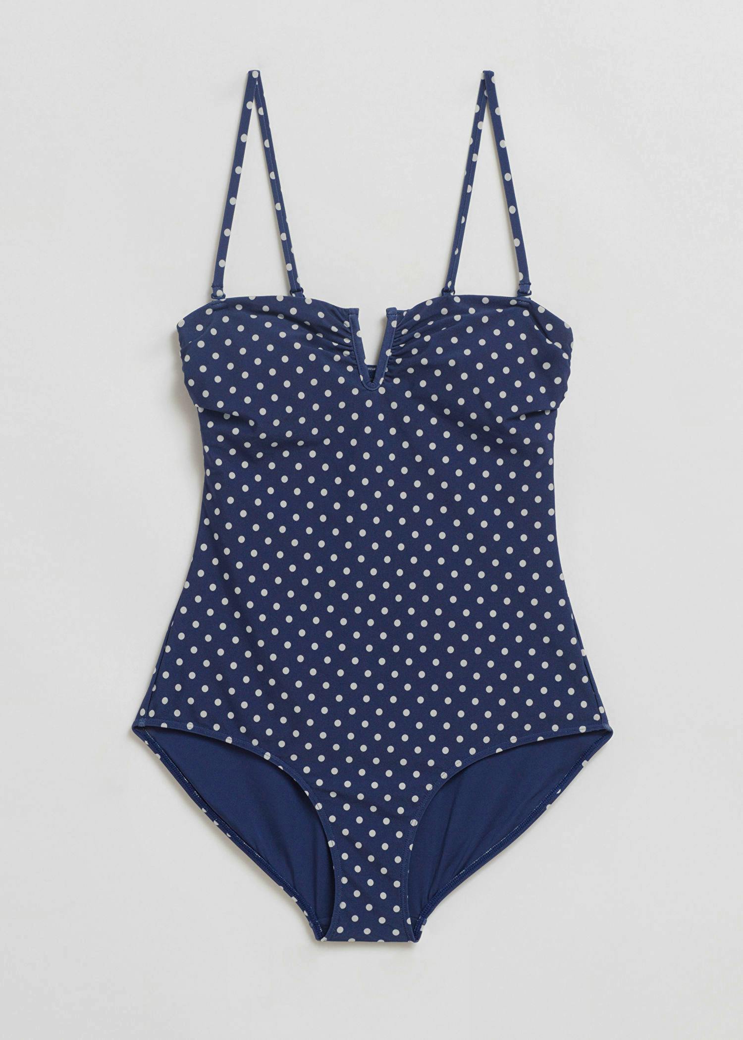 & Other Stories Polka-Dot Bandeau Swimsuit, £35 (Was £55)