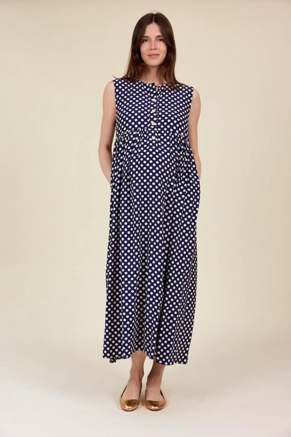 Clary & Peg Sylvie Dress Spot, £180