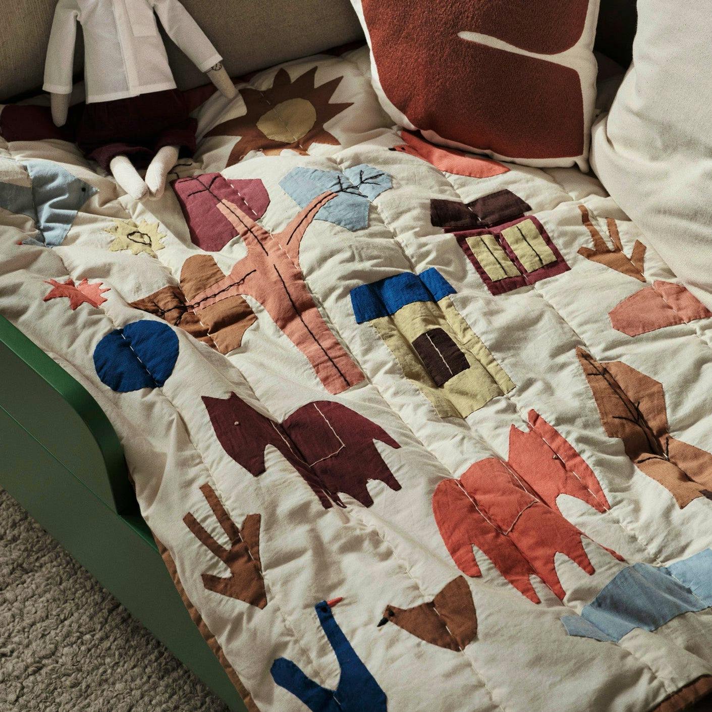 Ferm Living Village Quilted Blanket, £109