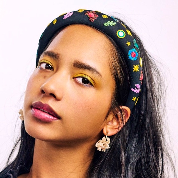 Arbo Zodie Embroidery Head Band – Black, £247