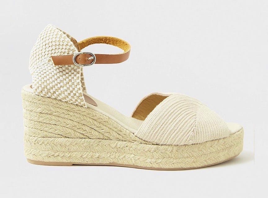 Crew Clothing Willow Open Toe Heeled Espadrille, £55.30 (Was £79)