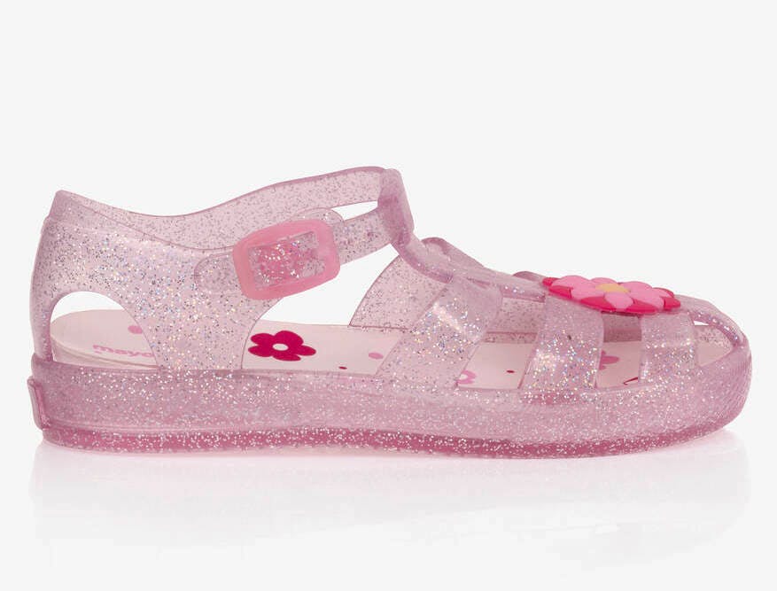Mayoral Girls Pale Pink Flower Jelly Shoes, £18 (Was £25)