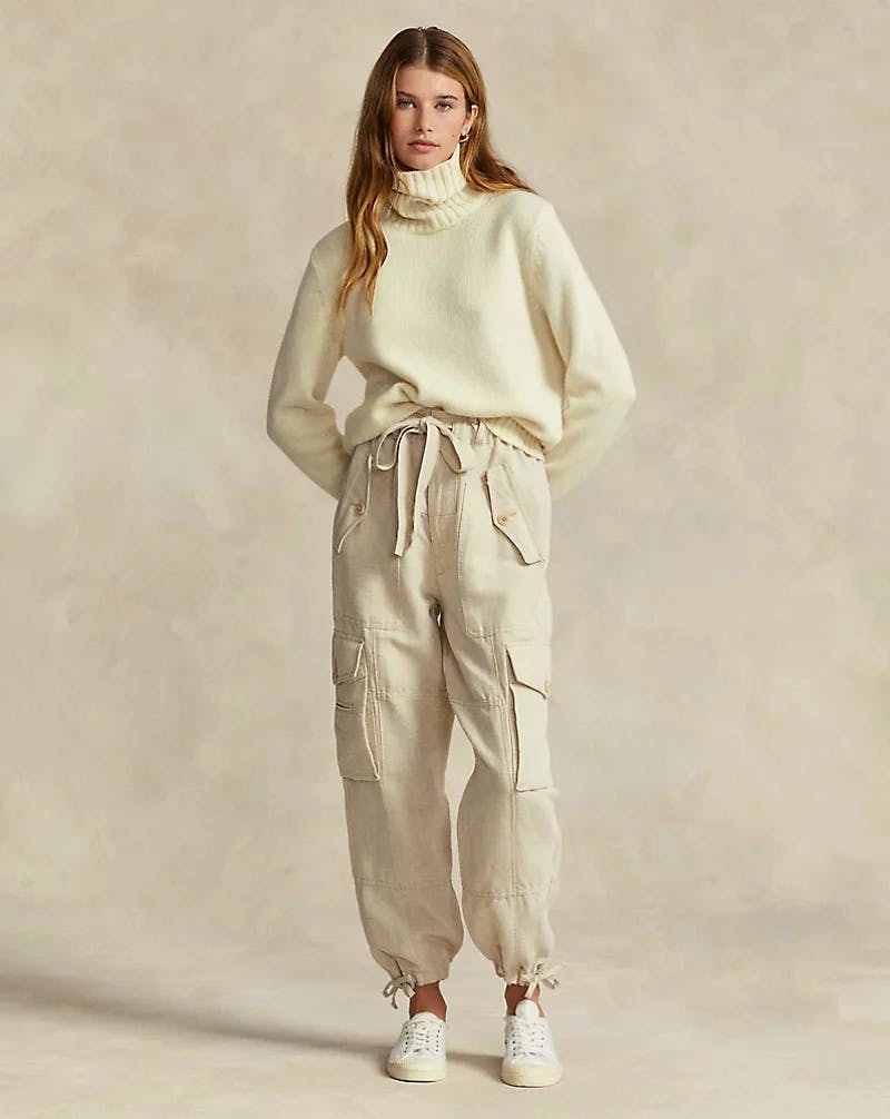 Ralph Lauren Linen-Cotton Canvas Cargo Trouser, £160 (Was £319)